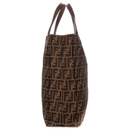 Fendi Shopper Tote  en  marrón oscuro Lienzo - Image 2