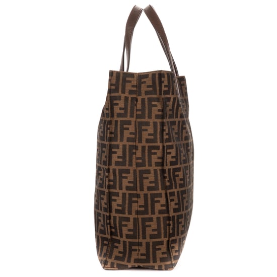 Fendi Shopper Tote  en  marrón oscuro Lienzo - Image 3