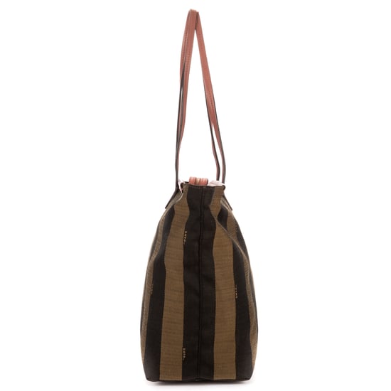 Fendi Large Pequin Zip Tote Large en  rosa Cuero de ternero - Image 4
