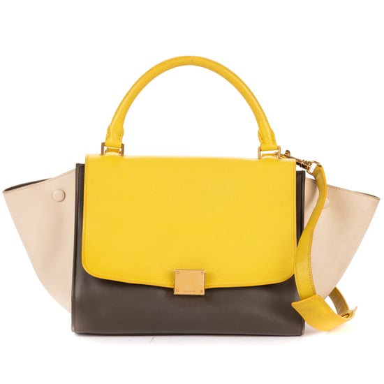 Celine Tricolor Trapeze Small en gris Cuero de ternero - Image 1