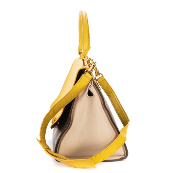 Celine Tricolor Trapeze Small en gris Cuero de ternero - Image 3