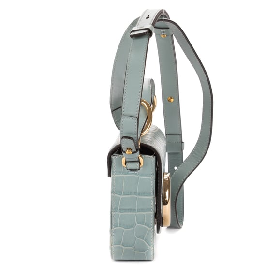 Chloé Mini C Crossbody en azul Cuero de ternero - Image 4