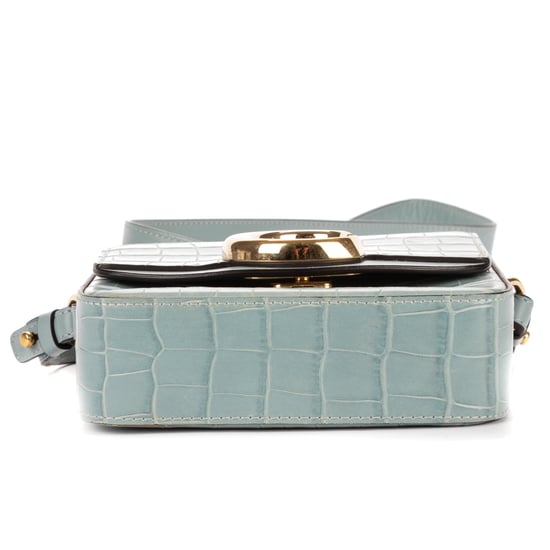 Chloé Mini C Crossbody en azul Cuero de ternero - Image 6