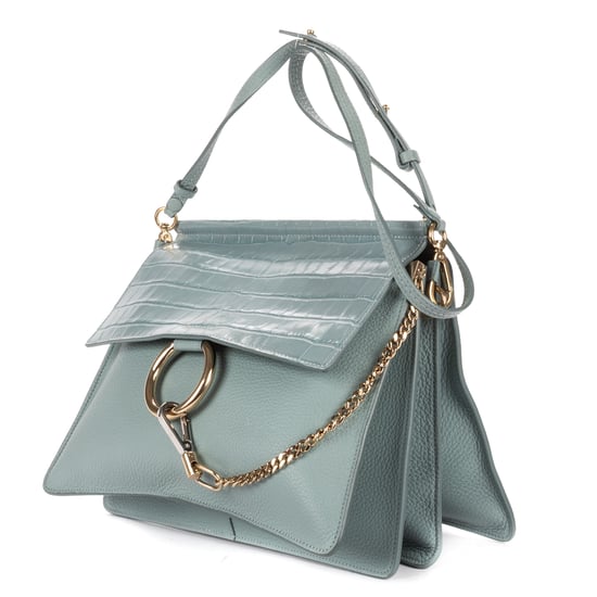 Chloé Medium Faye Bag Medium en azul claro Cuero de ternera - Image 2