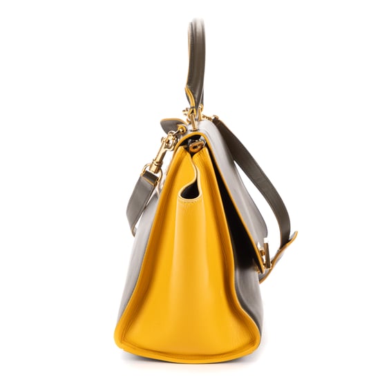 Celine Trapeze Small en caqui Cuero de ternero - Image 4