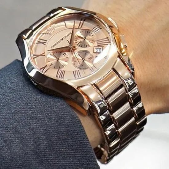 Emporio Armani AR0365 Rose Gold Chronograph Men's Watch - Image 3