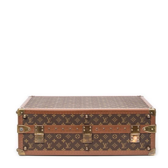 Louis Vuitton Vintage Gemine Trave Case Trunk for Shoes en marrón Lienzo recubierto - Image 6