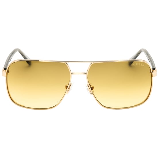 Gafas De Sol Guess Brillantes Con Degradado Dorado Pálido Y Marrón - Image 1