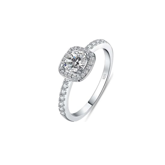 Anillo de Mujer en Plata de Ley 925 con Circón Cúbico en Forma de Cojín Tamaño BIAN020 - Image 1