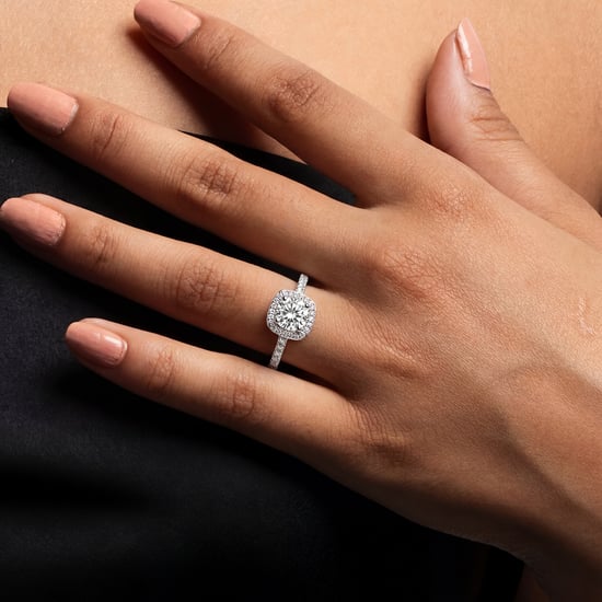 Anillo de Mujer en Plata de Ley 925 con Circón Cúbico en Forma de Cojín Tamaño BIAN020 - Image 2