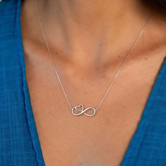 Collar de Corazón Infinito para Mujer en Plata de Ley 925 BICLL024 - Image 2