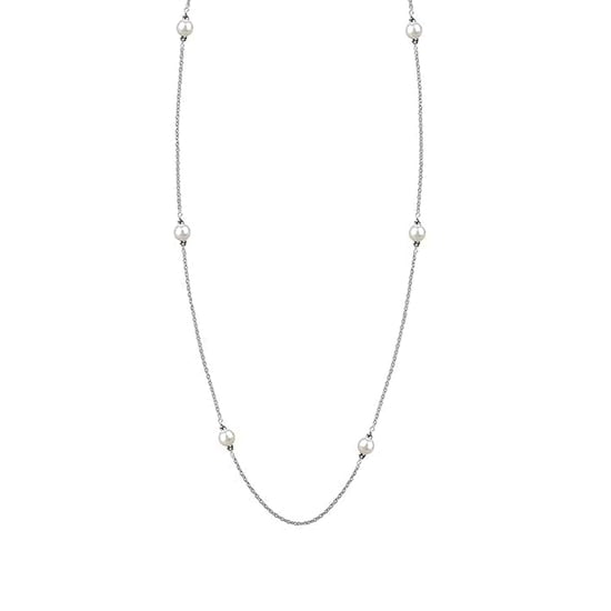 Collar de mujer de plata esterlina 925 con perlas BICLL031 - Image 1