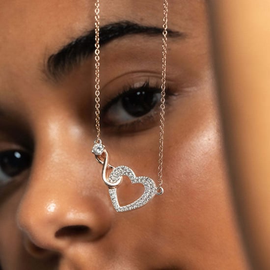 Collar de mujer con colgante de corazón de zirconia cúbica en plata esterlina 925 BICLL017 - Image 2