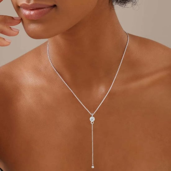 Collar de Lazo para Mujer con Circón en Plata de Ley 925 BICLL022 - Image 2