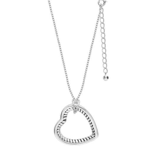 Collar de mujer con colgante de corazón en plata esterlina 925 BICLL021 - Image 4