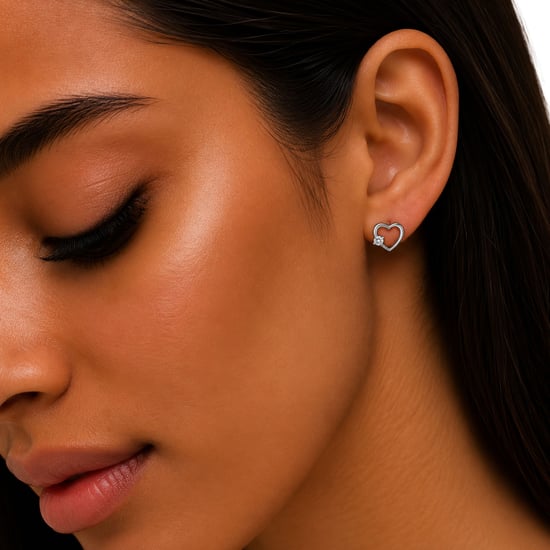 Pendientes de Corazón para Mujer en Plata de Ley 925 con Circonitas BIPE079 - Image 3
