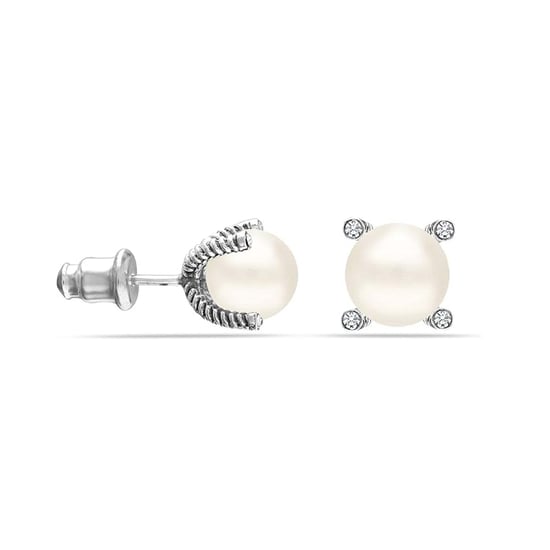 Pendientes Ligeros Serenos para Mujer de Plata Esterlina 925 con Circonitas BIPE057 - Image 1