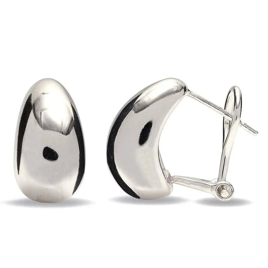 Pendientes Omega Back para Mujer en Plata de Ley 925 BIPE016 - Image 4
