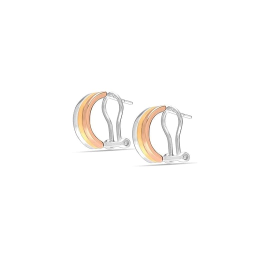 Pendientes Tricolores para Mujer en Plata de Ley 925 BIPE052 - Image 1