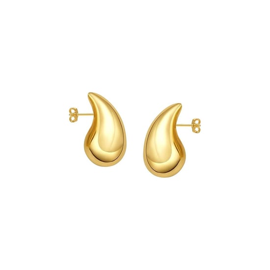Pendientes Mini Colgantes para Mujeres Baño de Oro BIPE056 - Image 1