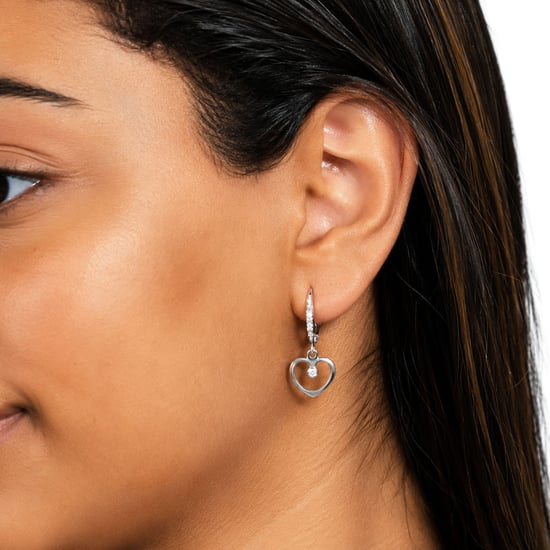 Pendientes de Corazón para Mujeres en Plata de Ley 925 con Circonitas BIPE064 - Image 2