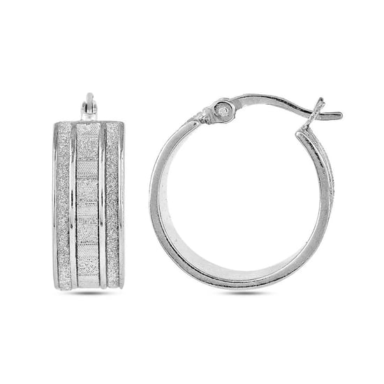 Pendientes de Aro para Mujer en Plata de Ley 925 con Circonitas BIPE088 - Image 4
