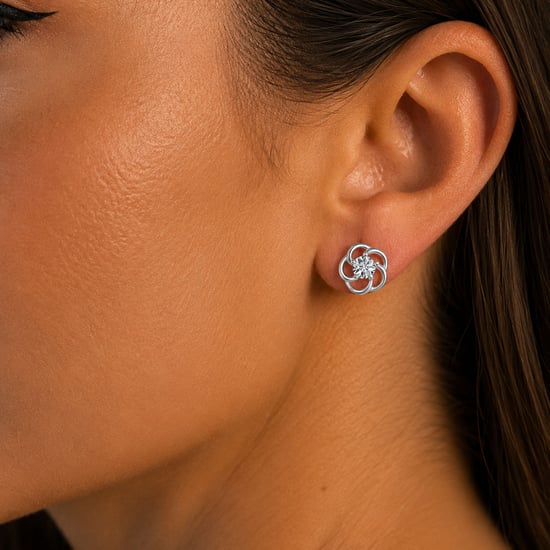 Pendientes de Mujer Flor de Luz en Plata Esterlina 925 BIPE082 - Image 3