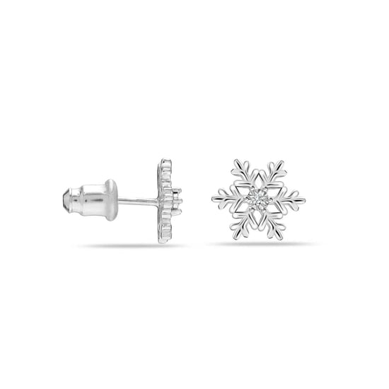 Pendientes de Copo de Nieve para Mujer en Plata de Ley 925 BIPE035 - Image 3