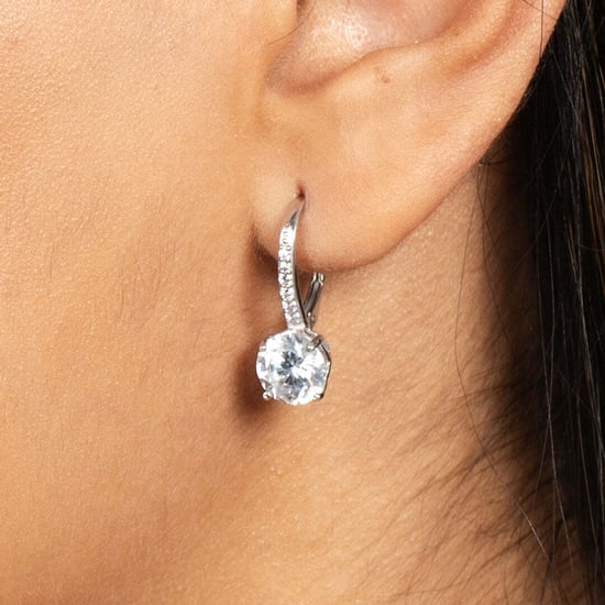Pendientes de Aro para Mujer con Circón, Plata de Ley 925 BIPE019 - Image 3