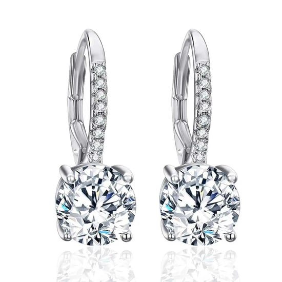 Pendientes de Aro para Mujer con Circón, Plata de Ley 925 BIPE019 - Image 4