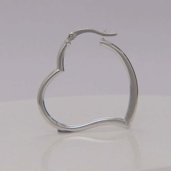 Pendientes de corazón para mujer en plata esterlina 925 BIPE033 - Image 3