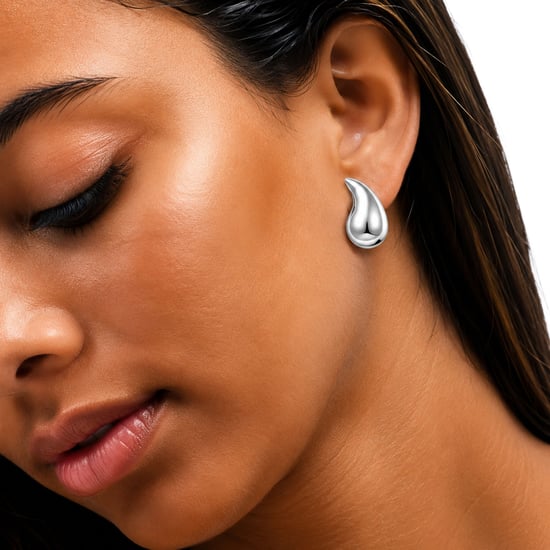 Aretes Colgantes Gruesos para Mujeres, Plata Esterlina 925 BIPE055 - Image 2
