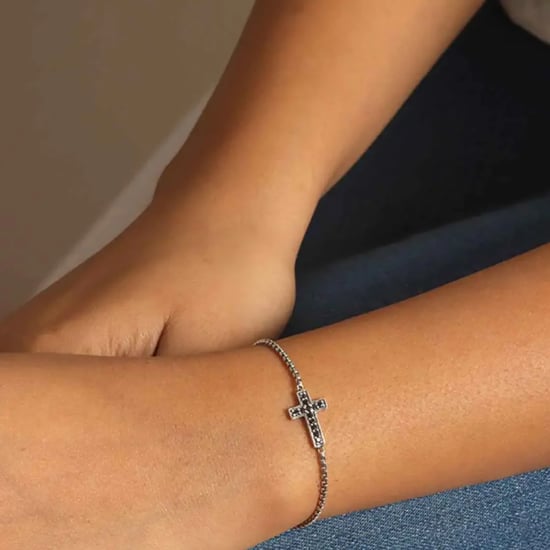 Pulsera Cruz Veneciana para Mujeres “Alma Negra” en Plata de Ley 925 BIPU002 - Image 2