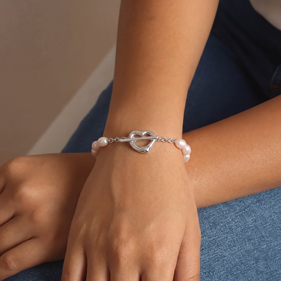 Pulsera de Mujer con Perlas Ovaladas en Plata Esterlina 925 BIPU018 - Image 3