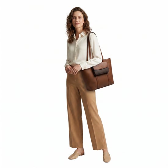 Bolso Tote de Cuero para Mujeres 2 en 1 y Cartera Jet Set Travel 35S5GTVT3L - Image 3