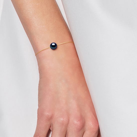 Pulsera Pearl cultivada Agua dulce de 8-9 mm Negro Venecian Yellow Gold - Image 2