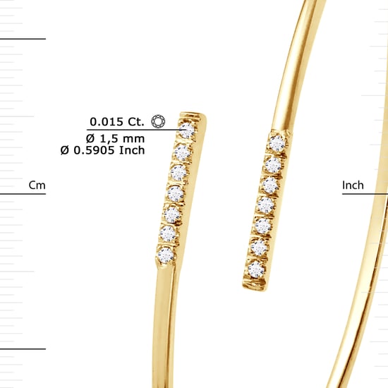Bracelet Diamonds 0.16 CTS Pasión de oro blanco - Image 3