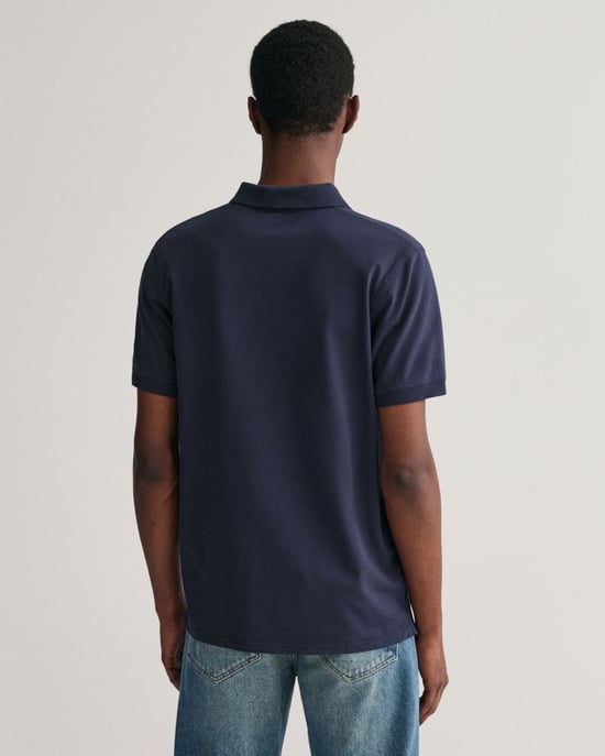 Gant Regular Fit Contrast Pique Rugger Polo Azul - Image 2