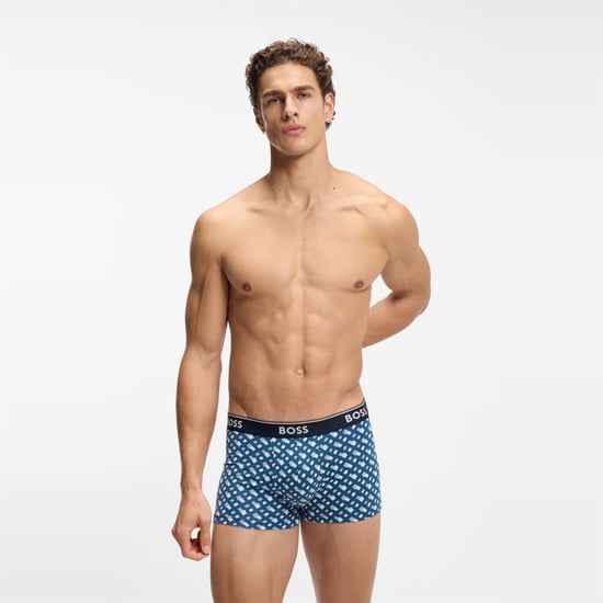 Bóxer Power Boss Pack para Hombre en Azul Abierto - Image 5