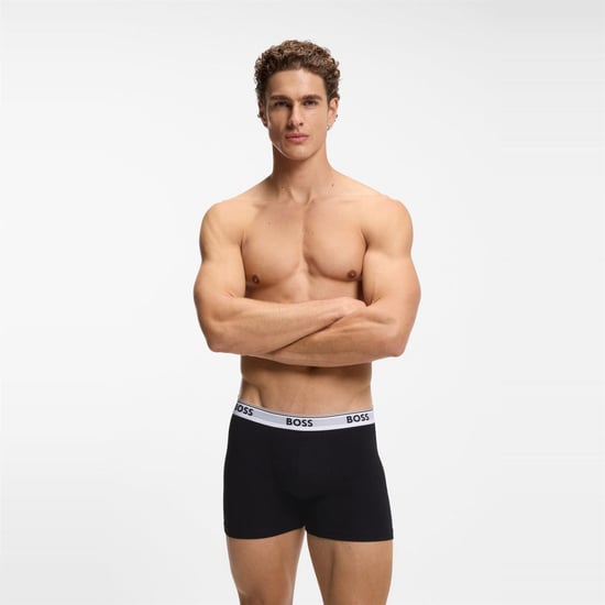 Boxer para Hombre Boss 3p Powe en Negro - Image 5