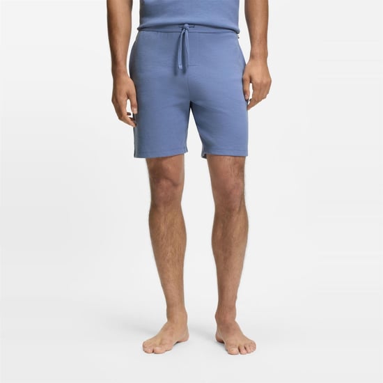 Pantalones Cortos Waffle para Hombre Boss en Azul Claro/Pastel - Image 2