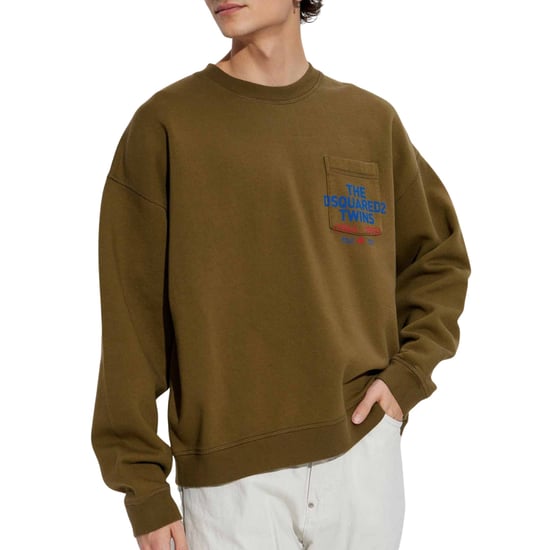 Sudadera Verde Militar Con Logo De Bolsillo De Dsquared2 - Image 2