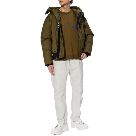 Sudadera Verde Militar Con Logo De Bolsillo De Dsquared2 - Image 5