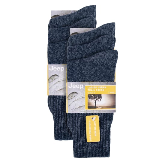 6 Pares de Calcetines de Bota para Dama de Algodón Rico | Calcetines de Senderismo Vintage Transpirables - Image 2