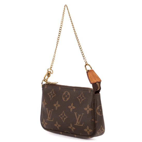 Louis Vuitton Mini Pochette Accessoires Mini en  marrón Lienzo recubierto - Image 2