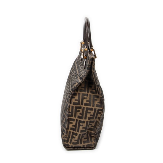 Fendi Vertical Tote en marrón Lienzo - Image 3