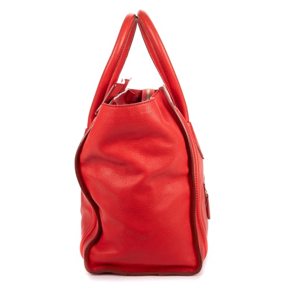 Celine Mini Lugagge Bag Mini en Red Cuero de ternero - Image 4