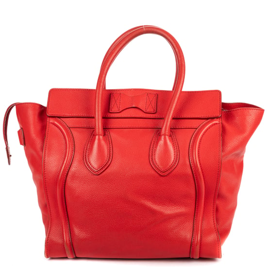 Celine Mini Lugagge Bag Mini en Red Cuero de ternero - Image 5