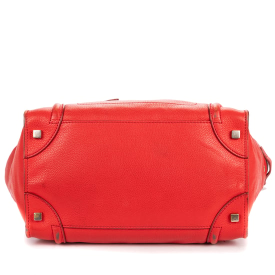 Celine Mini Lugagge Bag Mini en Red Cuero de ternero - Image 6