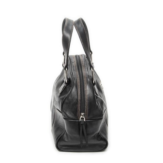 Loewe Vintage Anagram Dome Tote en negro Cuero de ternero - Image 4